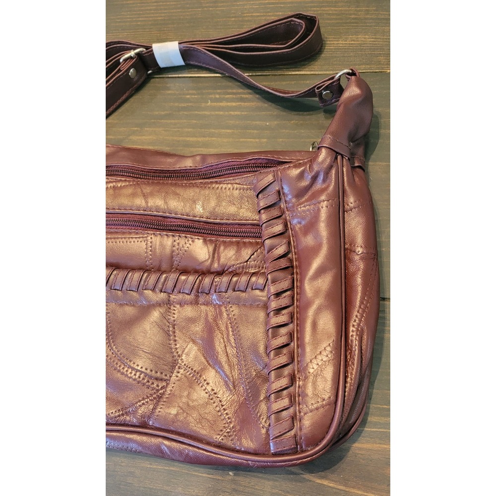 Patchwork Suede Boho Hippie Crossbody / Shoulder Bag - Picture 2 of 8